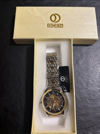 Reloj BIDEN Automático Dorado y Plateado