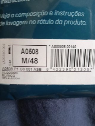 Camiseta Abanderado Blanca Algodón Cuello V