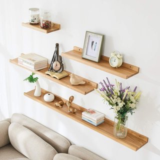 Estantería flotante madera roble 60cm