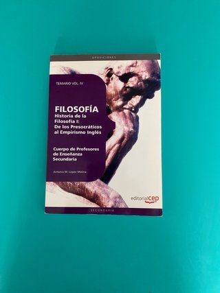 Libros oposiciones secundaria(FILOSOFÍA).