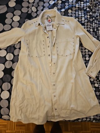 Vestido Camisa Lefties Talla S con Tachuelas