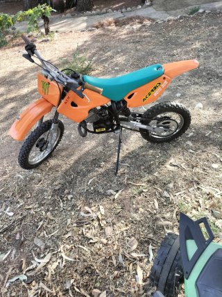 Moto Cross italjet Naranja