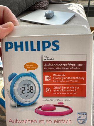 Despertador infantil Philips voz Grabable