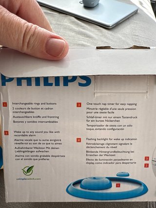 Despertador infantil Philips voz Grabable