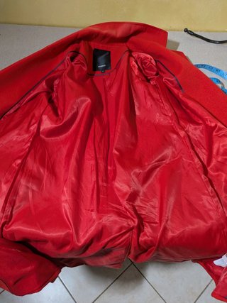 Cappotto Rosso Doppio Petto Studio F - Tg S IT