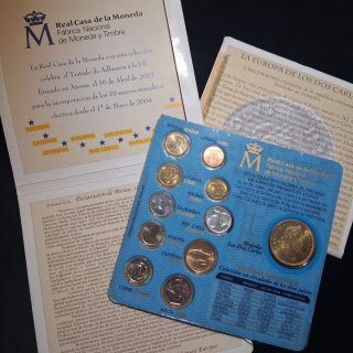 Monedas España Bienvenida a Europa