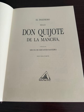 El ingenioso hidalgo Don Quijote de la Mancha
