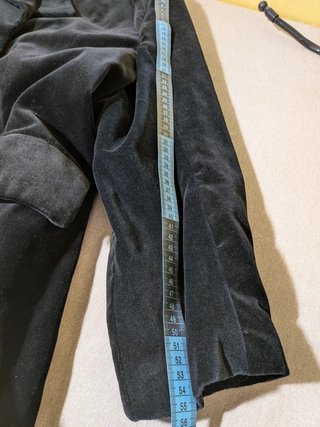 Cappotto Doppio Petto Vintage in Velluto Nero -