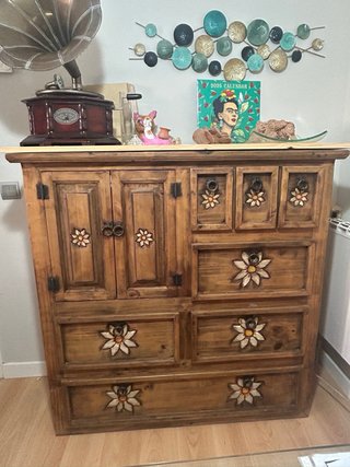 Aparador Cómoda Madera Estilo Mexicano