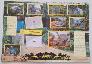 Álbum Cromos Jurassic Park. Incompleto