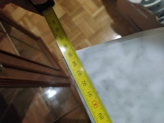 Mueble recibidor marmol pintado