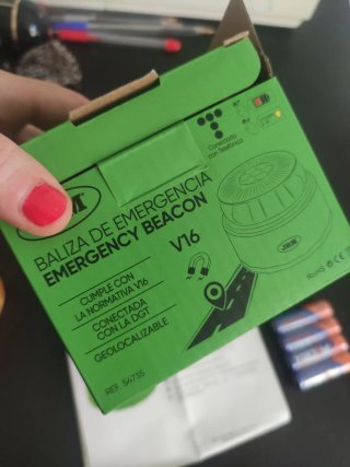 Baliza emergencia V16 geolocalizable JBM