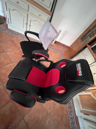 Silla gaming y de escritorio negra/roja
