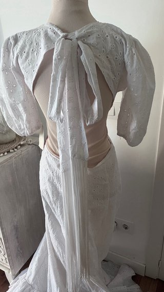 Vestido La Parrala blanco bordado