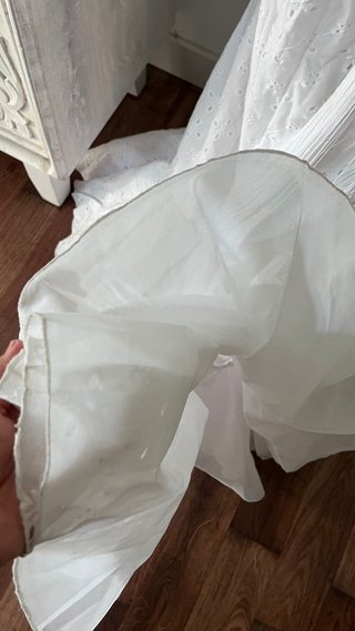 Vestido La Parrala blanco bordado