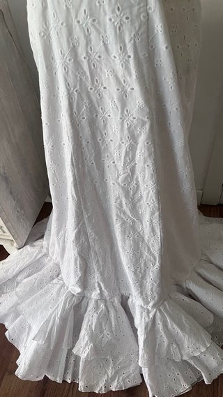 Vestido La Parrala blanco bordado