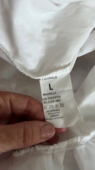 Vestido La Parrala blanco bordado