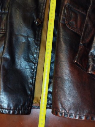 Chaqueta Cuero Vintage Años 70 Marrón