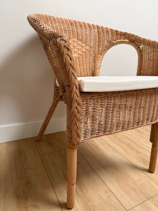 Silla mimbre Ikea