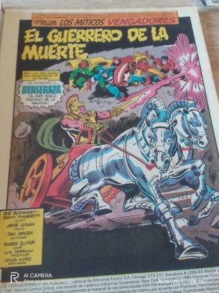 4 comics antiguos de los vengadores