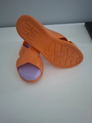 Sandalias Melissa Naranja y Lila