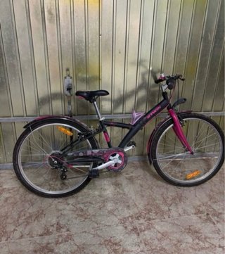 Bicicleta BTWIN niña/mujer rosa