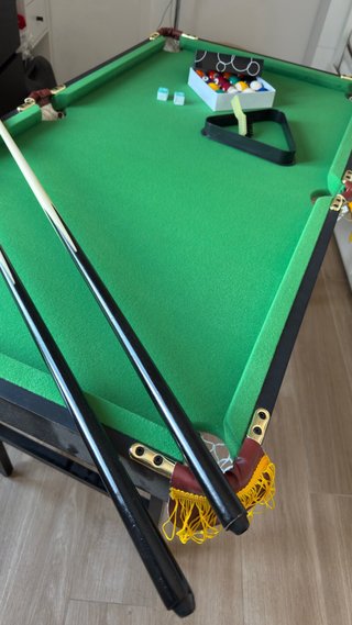 Mesa de Billar Nueva Plegable con Accesorios