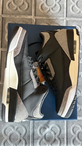 Air Jordan 3 Retro Levi's Negro Denim Talla 42 DS