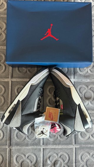 Air Jordan 3 Retro Levi's Negro Denim Talla 42 DS