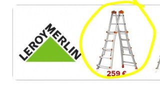 Escalera extensible Leroy Merlin