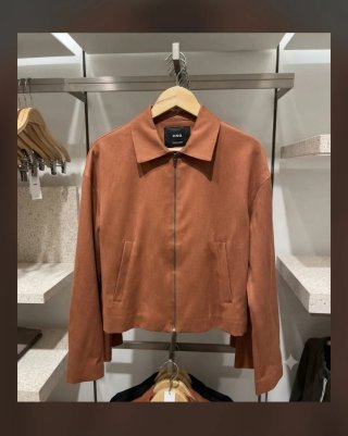 Chaqueta MNG naranja corta bomber