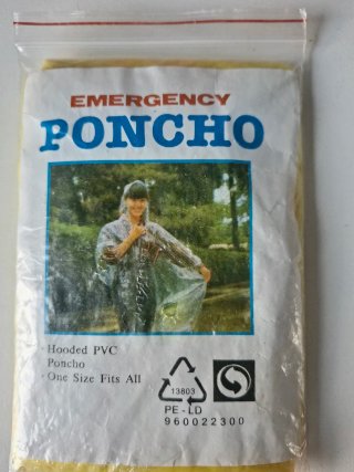 Poncho de emergencia impermeable