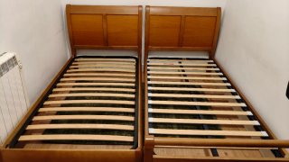 2 estructura de cama individuales. 90x190