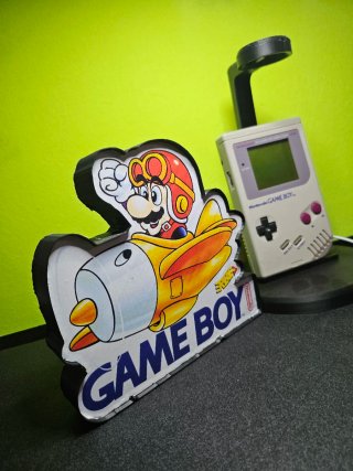 Lámpara Game Boy Mario Aviador Vintage
