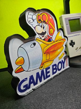 Lámpara Game Boy Mario Aviador Vintage