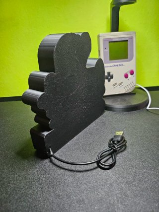 Lámpara Game Boy Mario Aviador Vintage