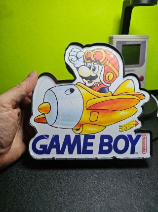 Lámpara Game Boy Mario Aviador Vintage