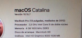 MacBook Pro Apple Plata
