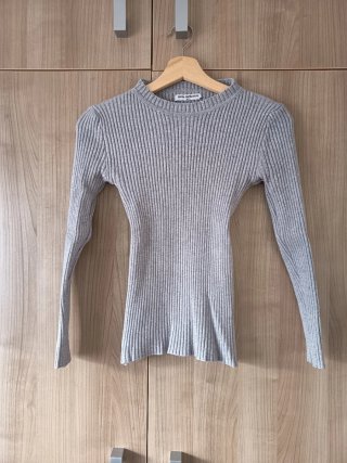 Jersey Moda Impresion Gris Talla M