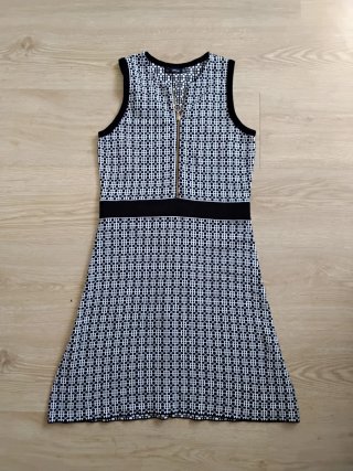 Vestido Zara Geométrico Cremallera