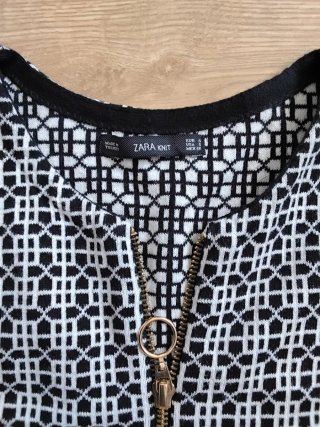 Vestido Zara Geométrico Cremallera