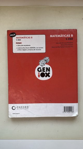 Matemáticas B 4 ESO : Geniox