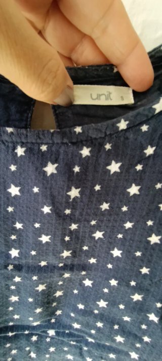 Vestido corto estrellas azul y blanco
