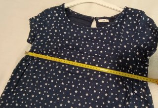 Vestido corto estrellas azul y blanco