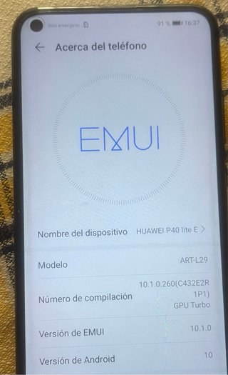 Huawei P40 Lite E negro