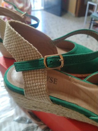 Cuñas verdes con esparto