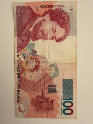 3 Banconote da 100 Franchi Belgio James Ensor