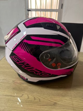 Casco Shiro Moto Rosa Talla S