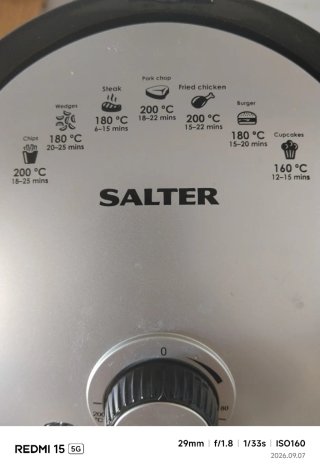 Freidora de Aire Salter