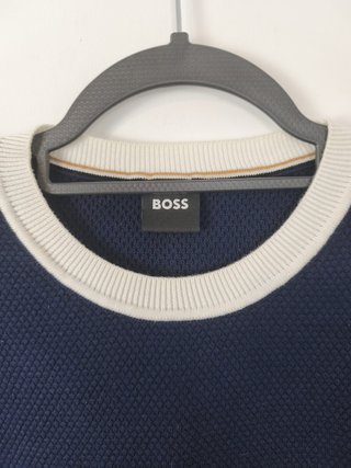 BOSS Hugo Boss Men’s Structured Cotton Knit Sweate
